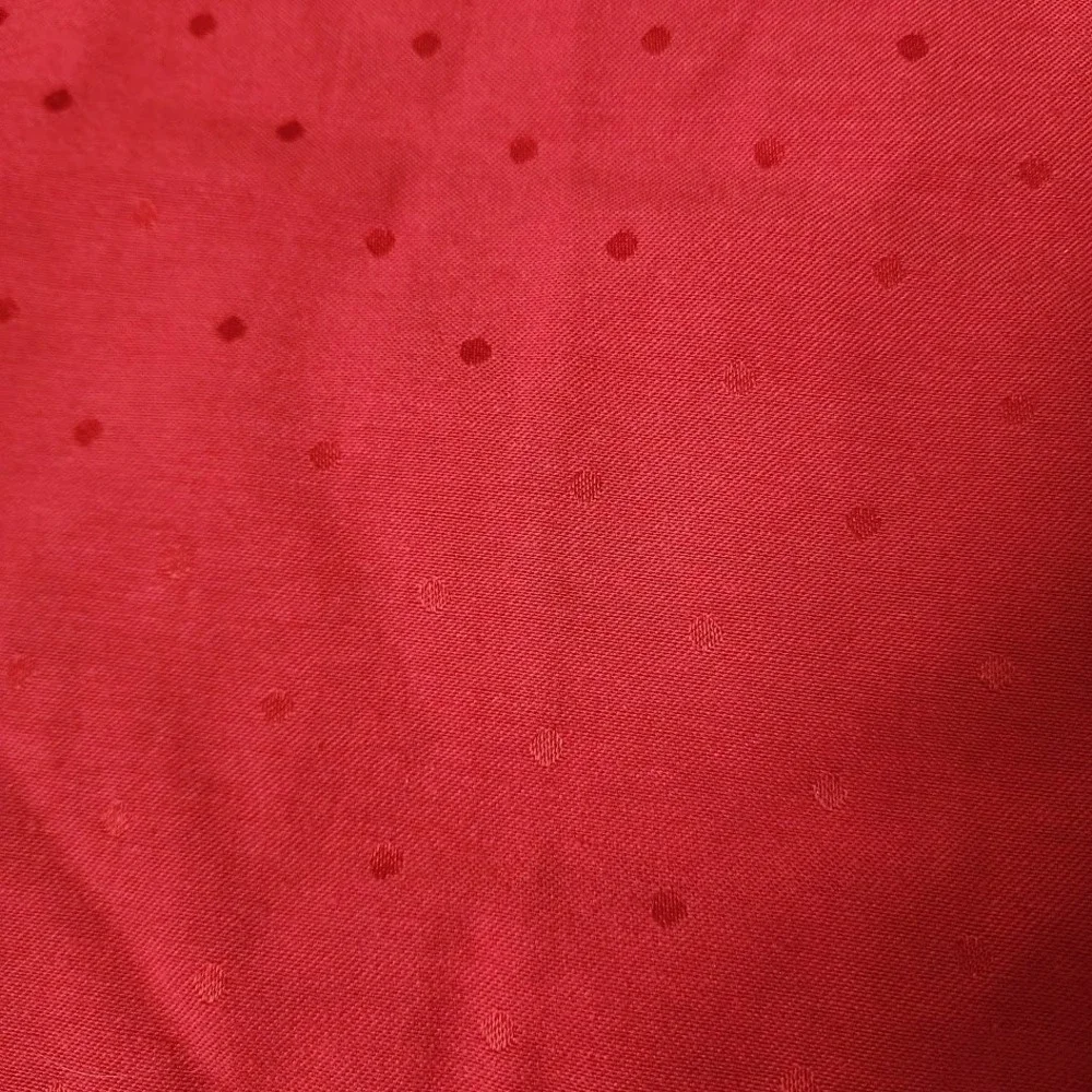 KATE SPADE lot of 2 Reusable Cloth Napkins Red Swiss Polka Dot‎ 20x20